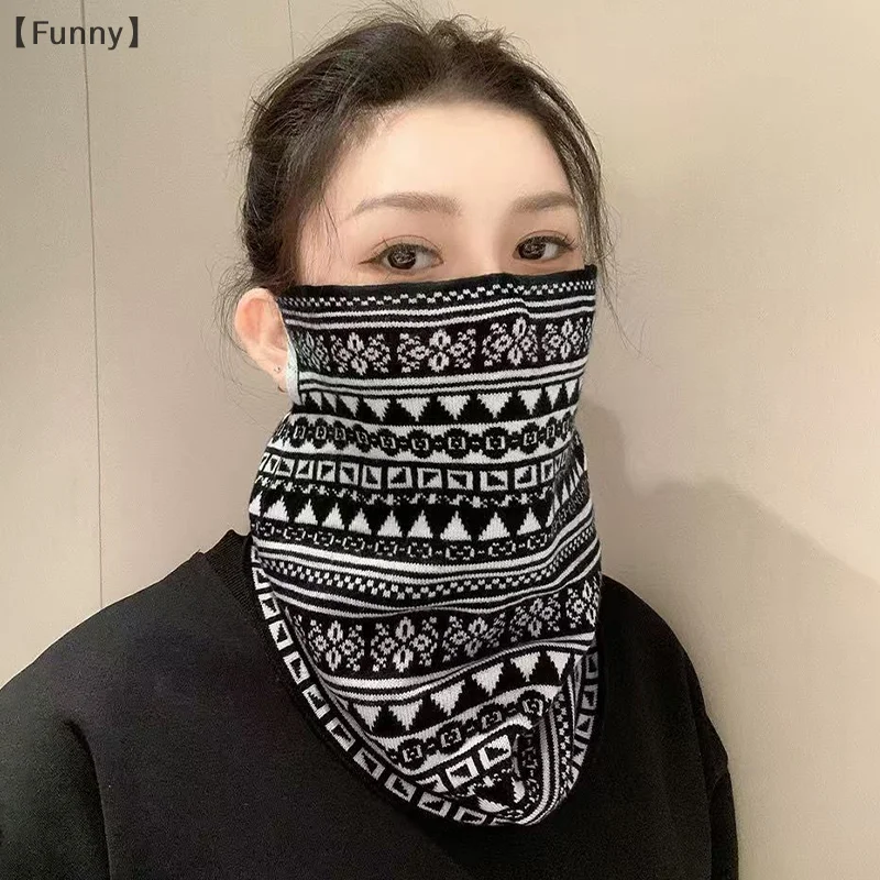 óm Grappig ParqueHerfst en winter Winddicht masker Fietsen Nekhoes Nek Volledig gezicht Koudebescherming Warm masker Sjaal