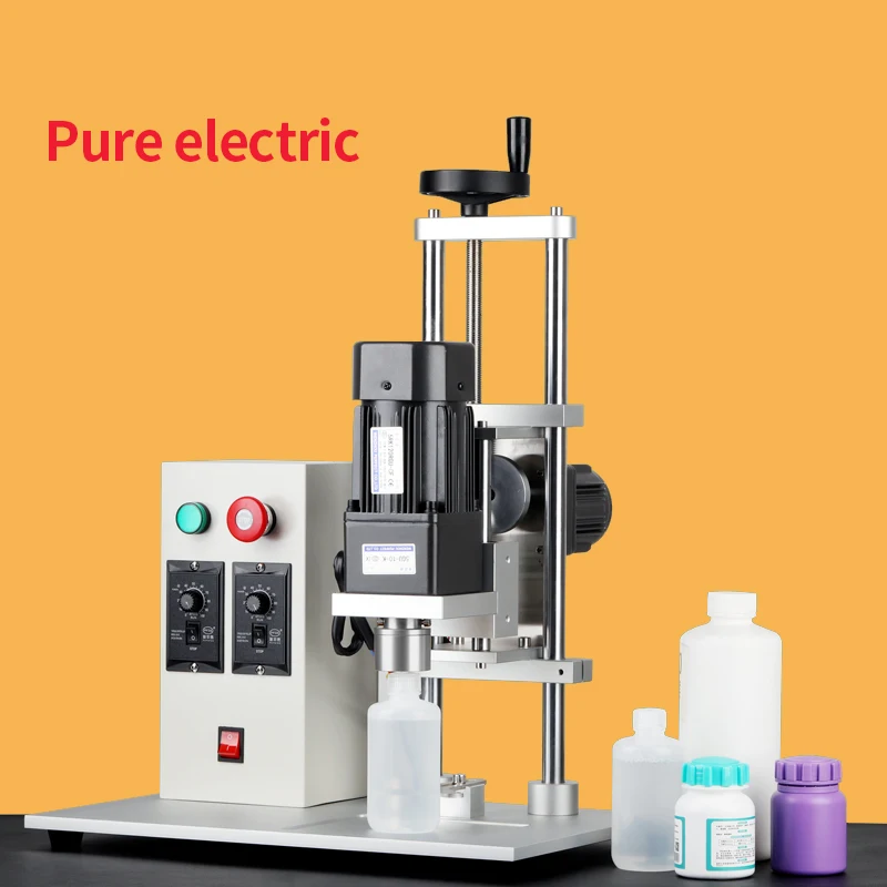 LY Desktop Fully Automatic Capping Machine Purely Electric Pneumatic for Screw-On Spray Bottle Caps with Diameters 10 To 60 Mm