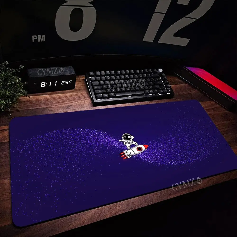 

Космический коврик для мыши, настольный коврик, большой абстрактный коврик для мыши, игровой настольный коврик с замком, офисный нескользящий ковер