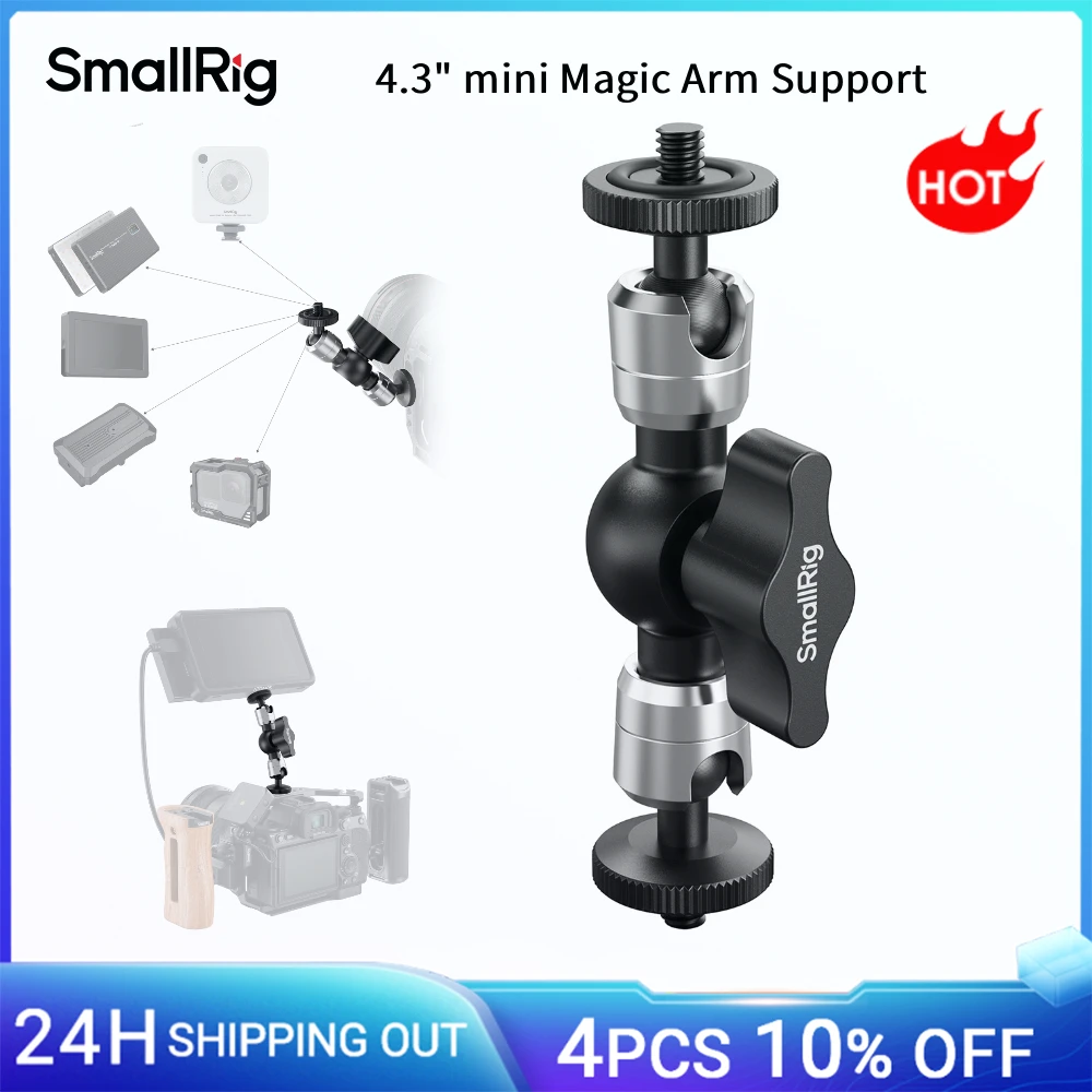 Image of SmallRig 4,3-Zoll Mini-Magic-Arm-Halterung für Sony DSLR-Kameras, Monitore, Smartphones und Action-Kameras mit 1/4"-20 Gewinde, bis zu 3 kg -6509
