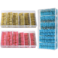 200PCS Heat Shrink Bullet Connectors - Female & Male Waterproof Full Insulated Electrical Crimp Wire Terminals Assortment Kit