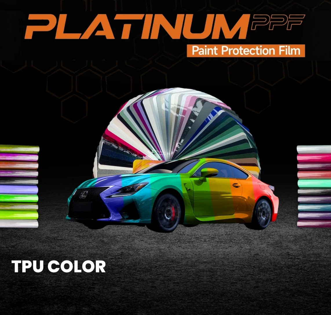 TPU Film Hydrophobic PPF TPU Car Body 7.5 Mil Paint Protection Film Self Healing Glossy Anti Yellow TPU Film