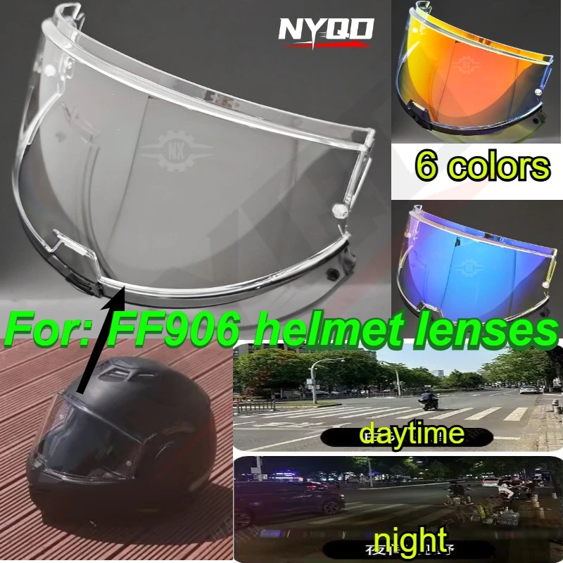 

FF906 Visor for LS2 FF906 Advant Face Shield Helmet Replacement Lens Durable Viseira Capacete Moto Anti Scratch Windproof UV Cut