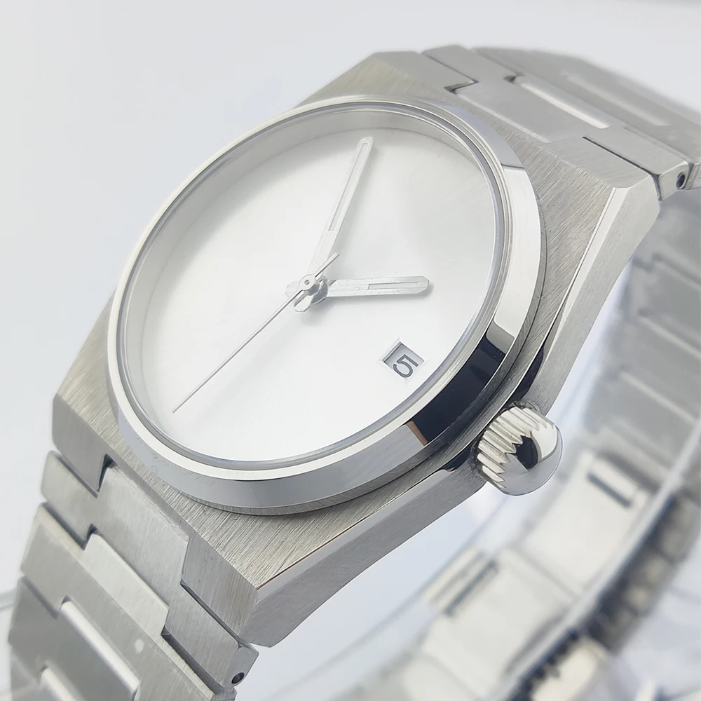 40mm Watch nh35 Watch Sapphire Glass Stainless Steel Case Customable Men's Watch Mechanical Movement No Logo Watch Waterproof