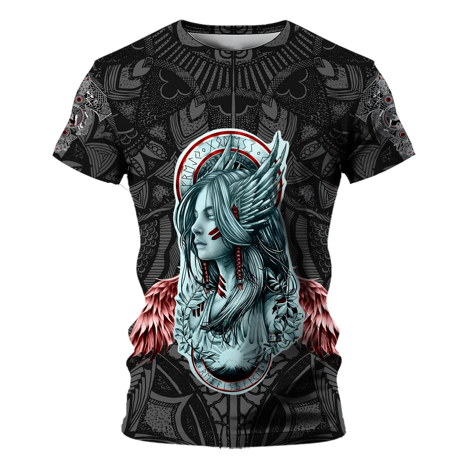 

3D Digital Warrior Printed Short Sleeves Men's Short Sleeve Shirts Tshirt Tops Mens T Shirt Oversized T-shirt T-shirts for Men