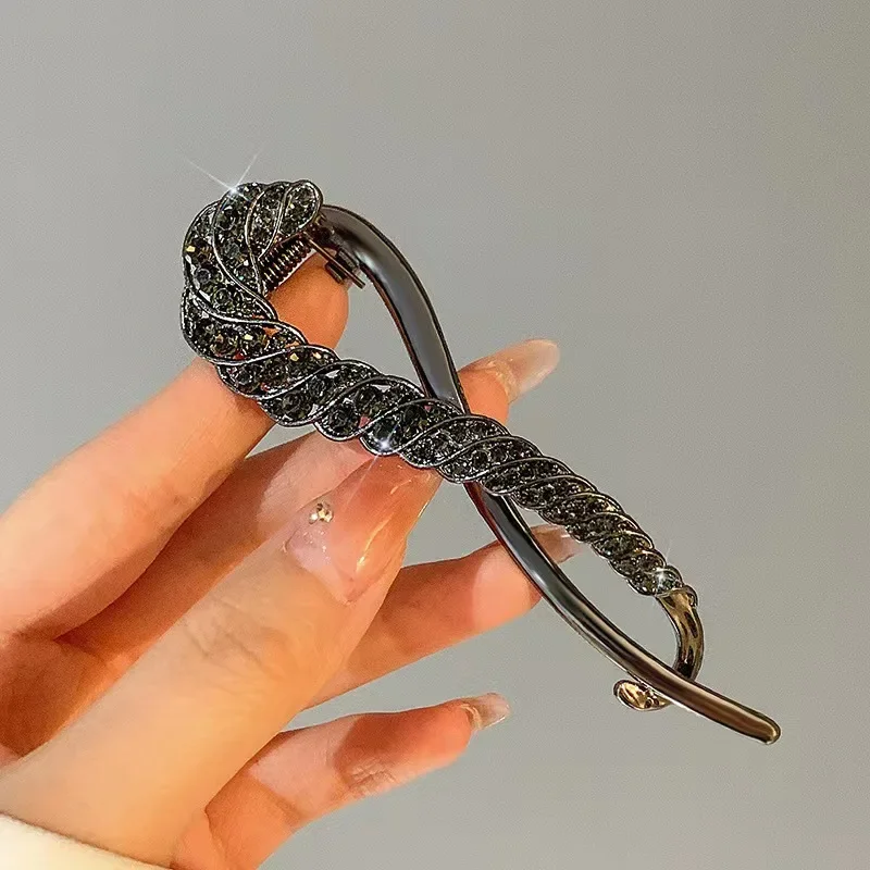 Acessórios para o cabelo strass fecho de cabelo presilhas irregular feminino grampo de cabelo menina garra cocar coreano novo hairpin Для Волос 2024