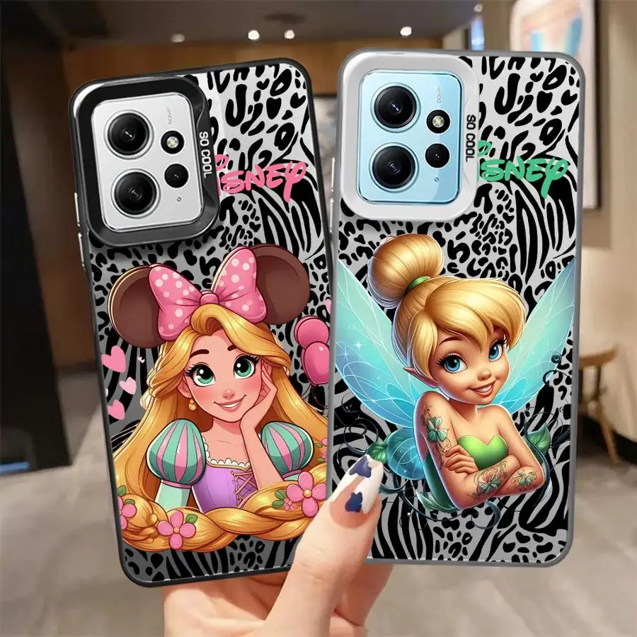 Mickey mouse princesa caso de telefone para xiaomi redmi a2 13 4g 13c 12 a1 plus a3x 12c poco x3 nfc escudo funda cabido capa