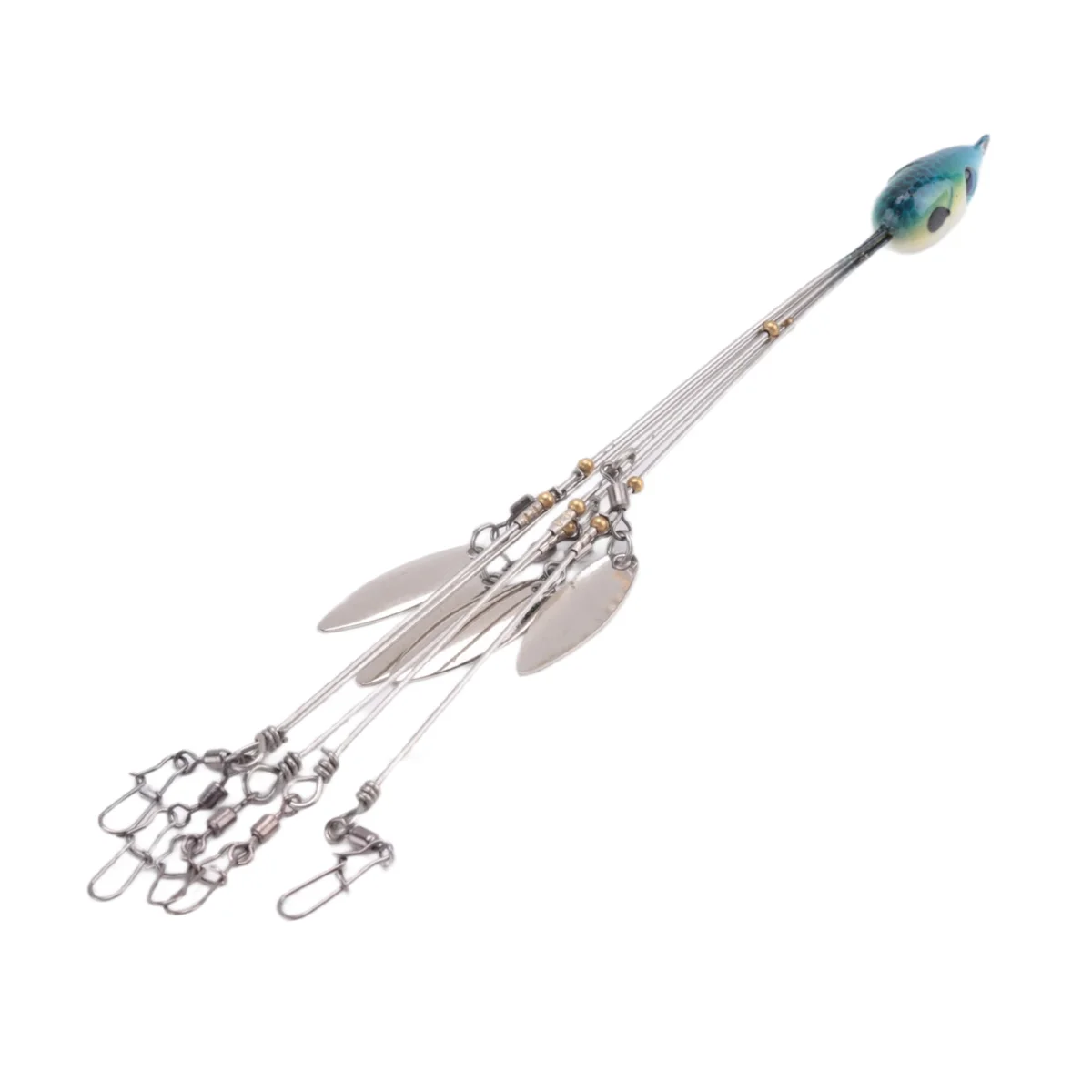 GZMO Alabama Umbrella Rigs para Pesca de Stripers de Baixo, Kit de Equipamento de Iscas de Pesca de Água Doce, Azul