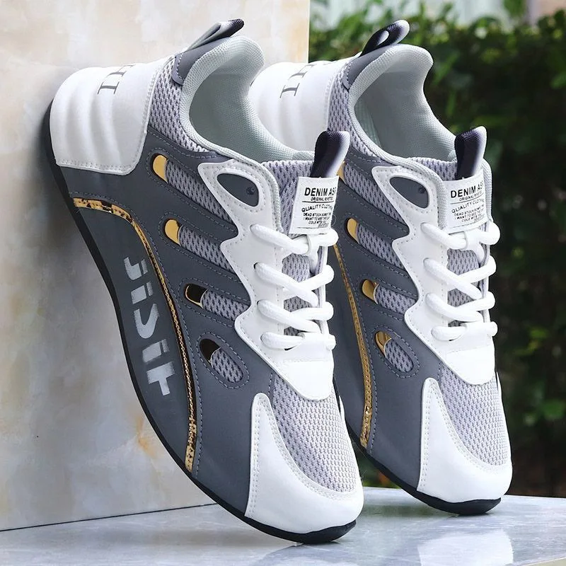 男性カジュアルスニーカー 2025 秋通気性スポーツシューズ屋外滑り止めメッシュランニングシューズ男性用アスレチックジョギングウォーキングシューズ