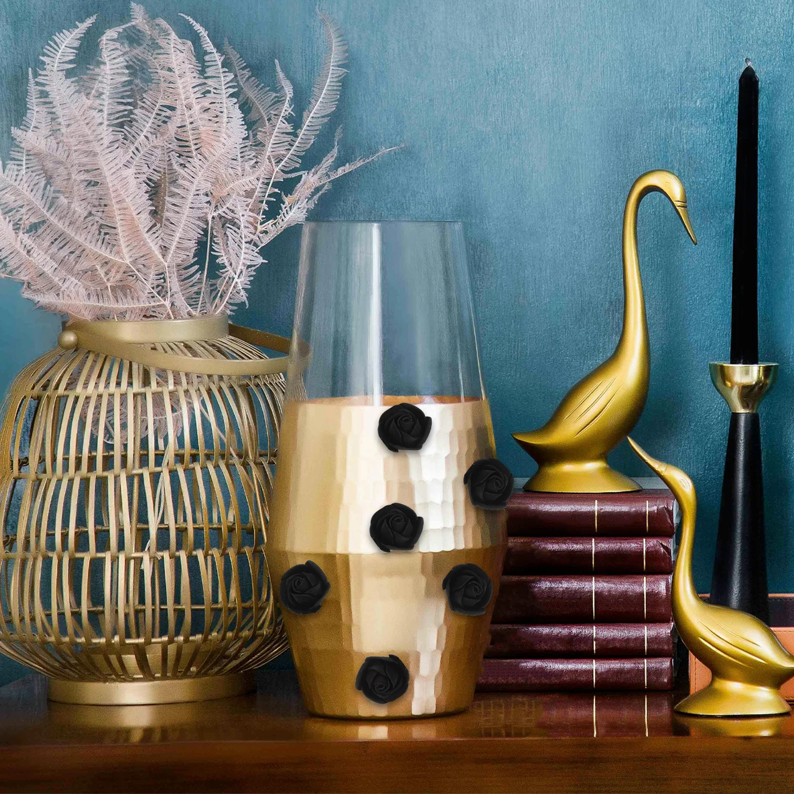 

100pcs 3.5Cm Foam Rose Heads Lifelike Artificial Rose Heads For Wedding Party Decor Diy Bouquets Home Decoration Fake Roses