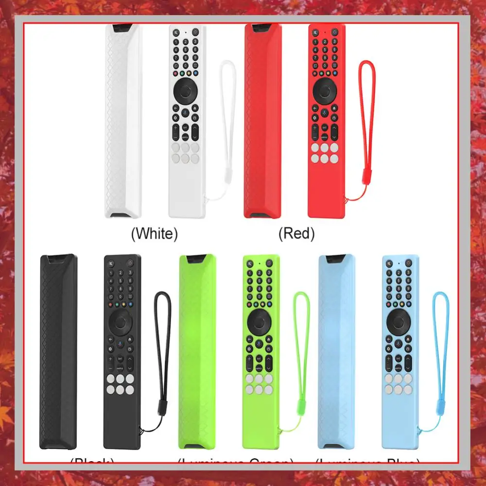 Silicone Case For TCL RC833A Silicone Remote Control Case with Lanyard Protective Cover Anti-Slip RC Cover TV Supplies Tool