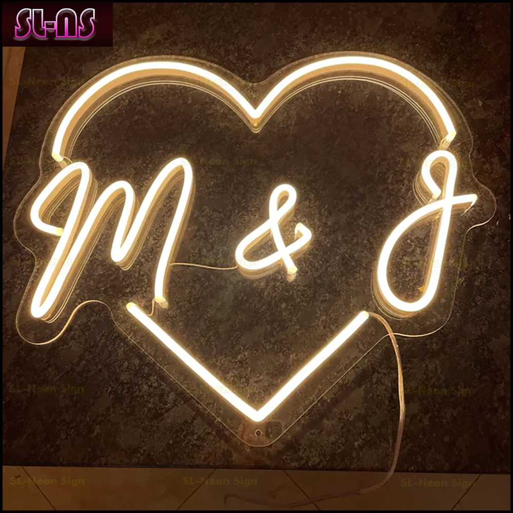 

Custom Initials Sign Wedding, Neon Sign Custom Initials, Initials Light up Sign, Wedding Neon Sign for Reception, Custom Signs