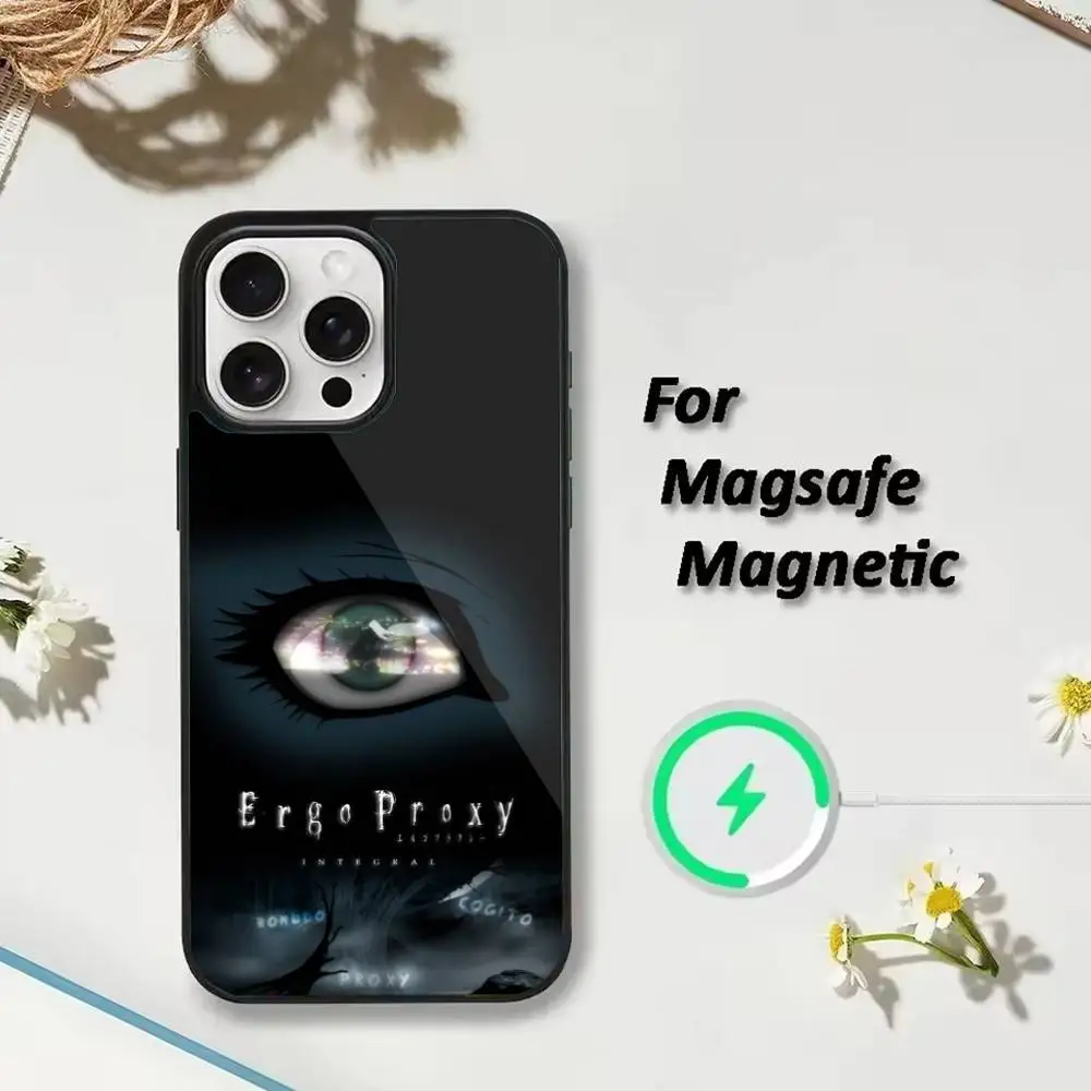 Anime E-ergo P-Proxy Phone Case For iPhone 17,16,15,14,13,12,Plus,Pro,Max for Magsafe Magnetic Wireless Charging