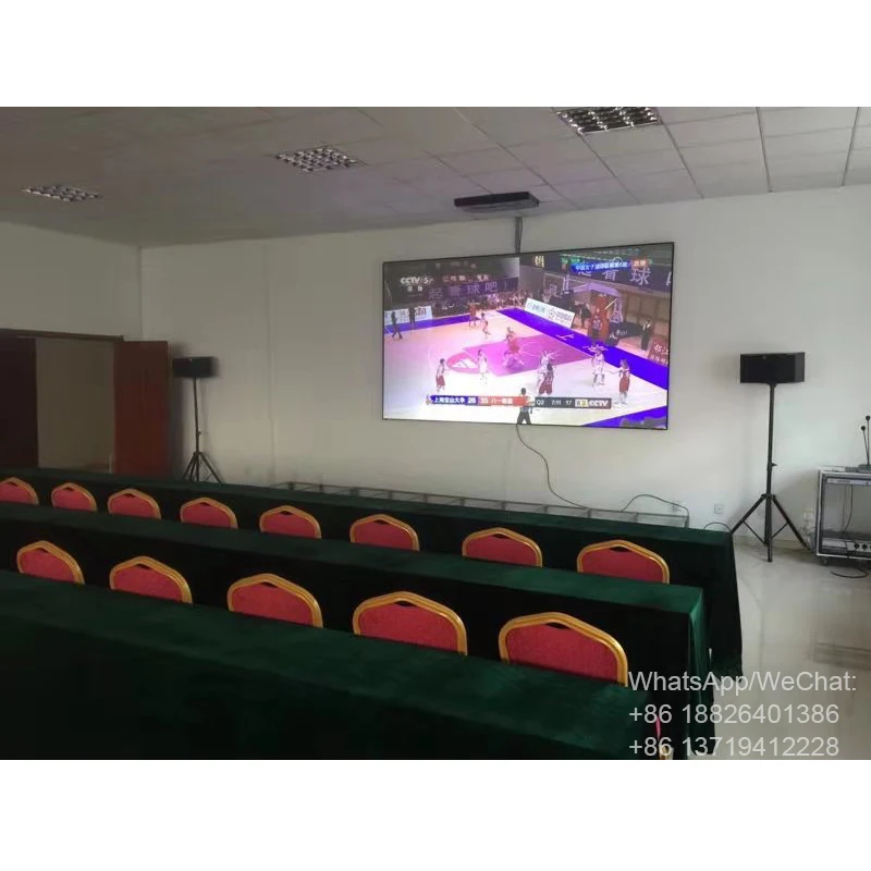 130 140 Inch Ultra Short Throw Ambient Light Rejecting Ultra Thin Frame Projection Screen 50 Inch