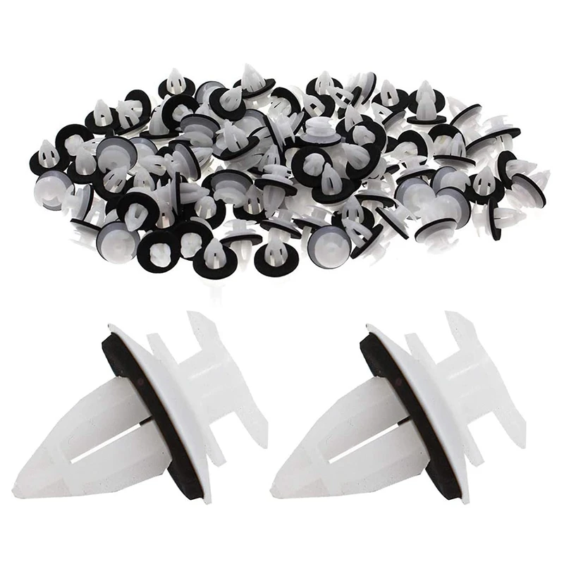 100Pcs 51418224768 Plastic Rivets Clip for E46 E53 E90 E91 E70 Door Panel Auto Fasteners Trim Panel Push Retainer