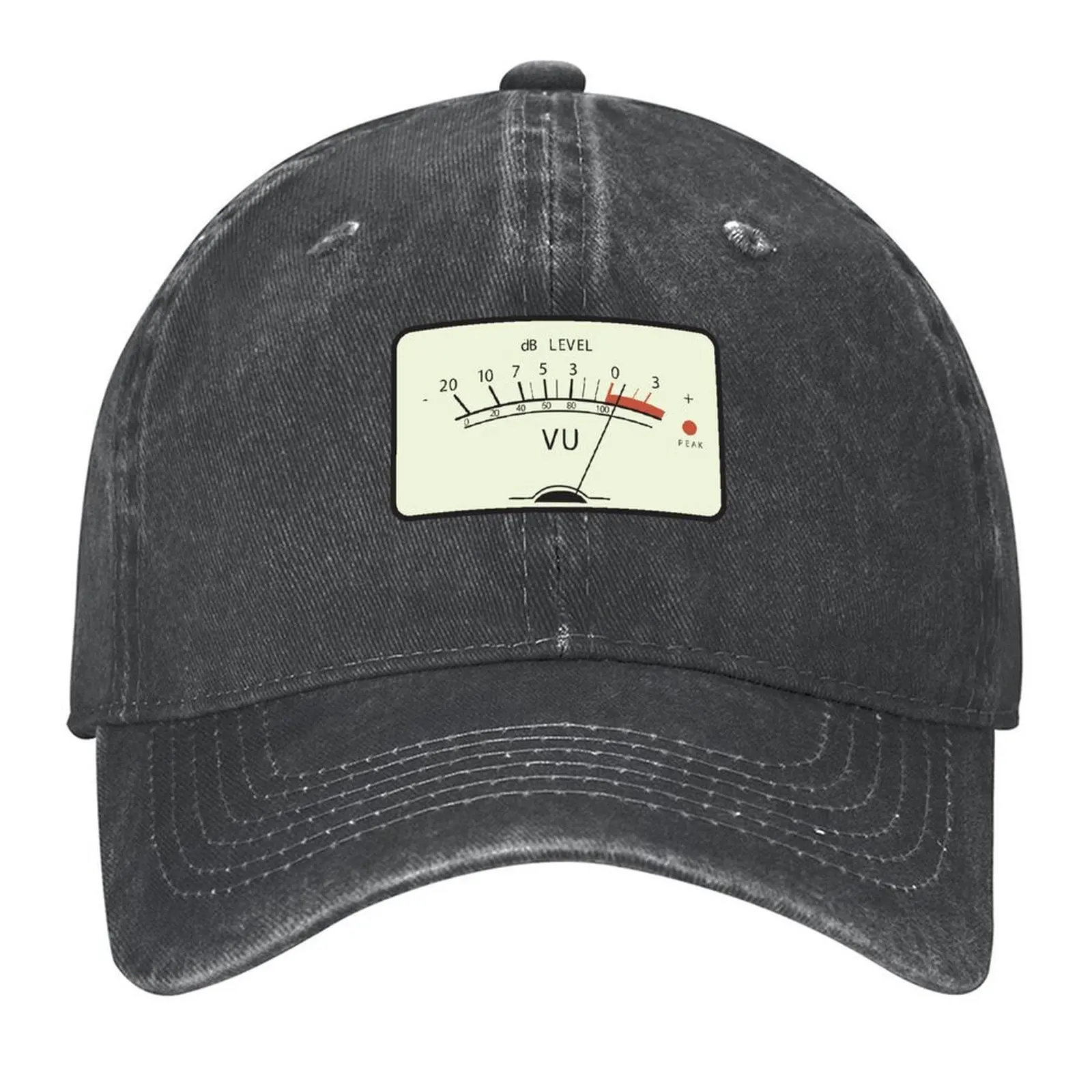 

VU Meter Baseball Cap birthday Dropshipping New Hat black Elegant Women's Hats Men's