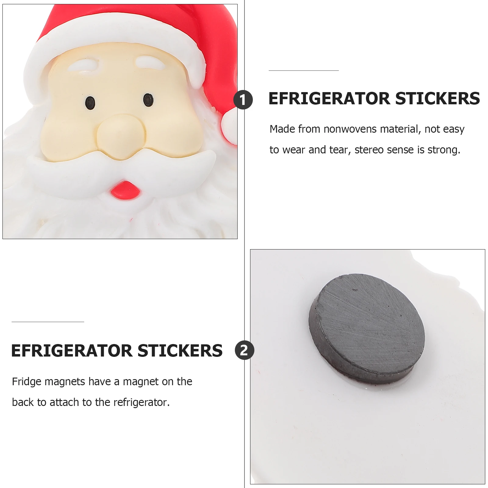 

1Pcs Cartoon Santa Claus Fridge Magnet Christmas Refrigerator Decoration Xmas Kitchen Note Holder Refrigerator Magnets
