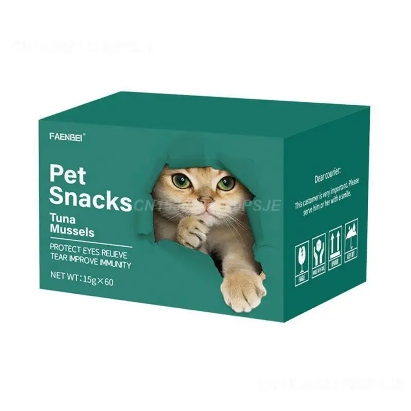 Faenbei Cat Snack Appropriate For All Ages Nutritious Snack Delicious Best Cat Snack Wholesome Bulk Box Cat Food Pet Food