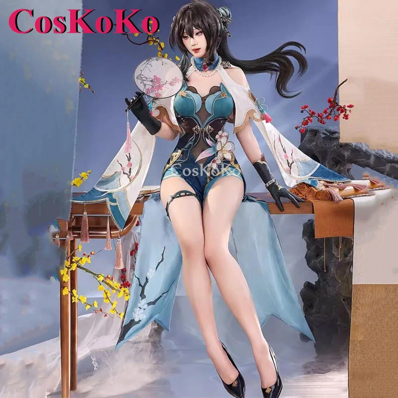 CosKoKo Ruan Mei Cosplay Game Honkai: Star Rail Costume Gorgeous Elegant Sweet Uniform Dress Halloween Party Role Play Clothing