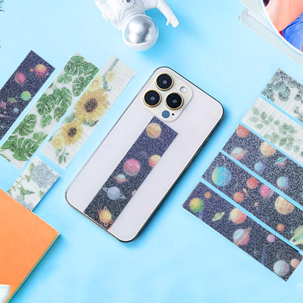 10 ярких светоотражающих полос для облегчения беспокойства, игрушка для детей и взрослых, сенсорная наклейка, Закладка, спокойная наклейка, антистрессовые полоски, тактильные