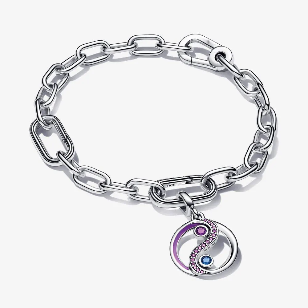 925 Sterling Silver ME Balance Yin & Yang Bracelet For Women Fit Original Pandora Me Style Charm Beads Jewelry