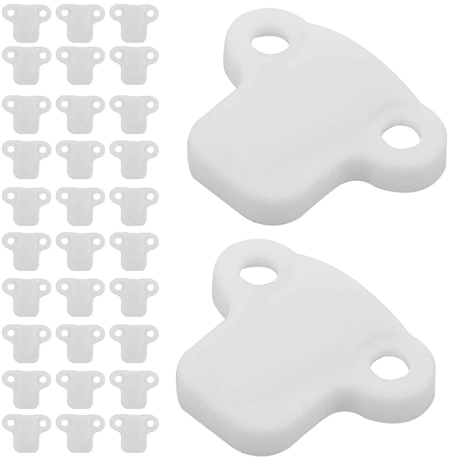 

50pcs Wire Clips Cable Clamps Small Fixing Buckles Plastic Tube Hooks LED Cord Organizer White Color