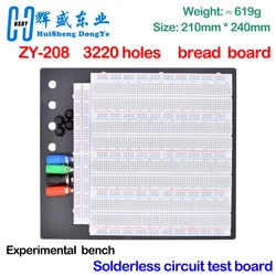 3220-otworowa płytka prototypowa bez lutowania Płytka testowa obwodu ZY-208 MB-102 Cztery płytki kombinowane
