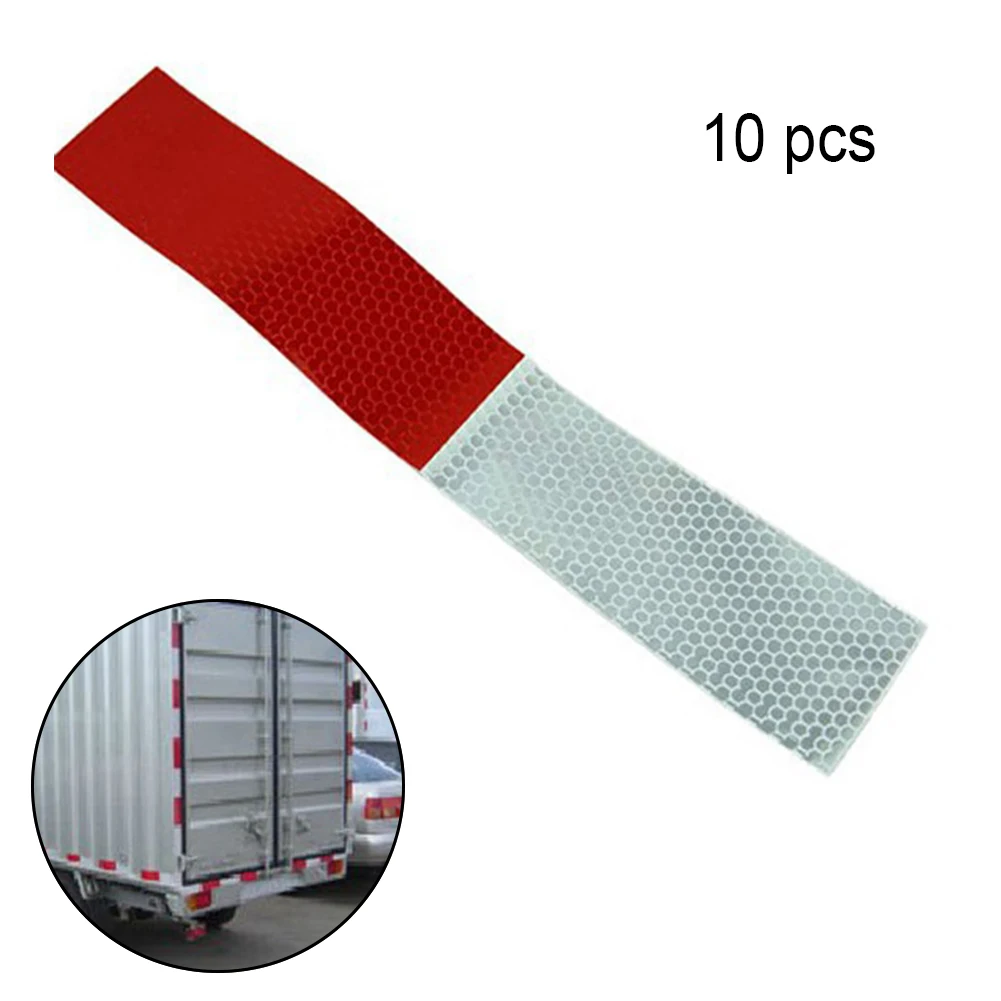 5*30cm Car Reflective Stickers Warning Strip Reflective Truck Auto supplies Night Driving Safety Secure Red White Sticke