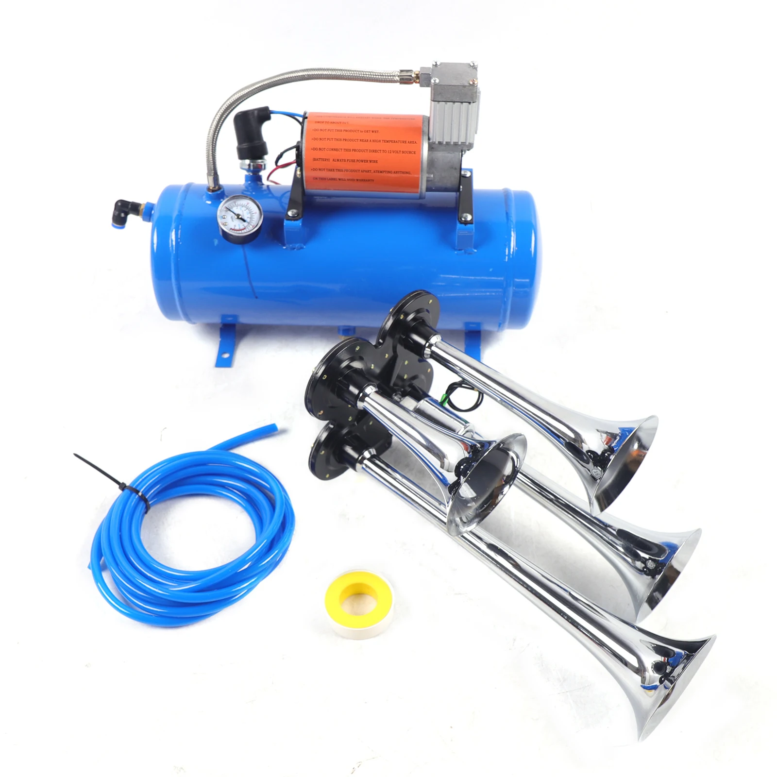 Air Pump Horn Kit 6 Liter mit 150 PSI 12v 6L Luft Kompressor Compressor 4 Trompete