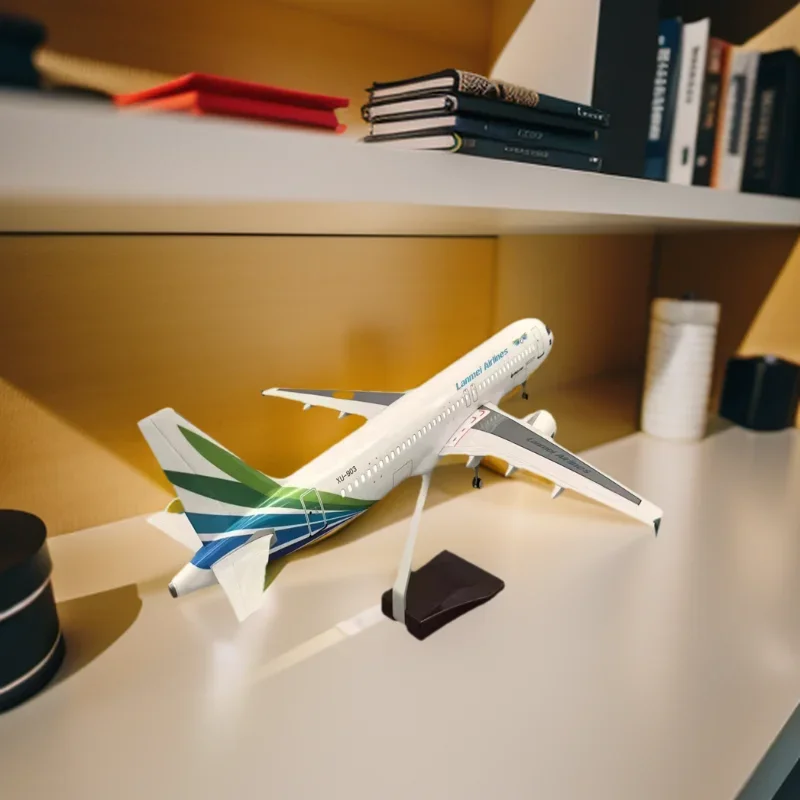 

Souvenir Plane Toy 47CM 1/142 Aircraft Model A320 Mission Hills Cambodia Airlines Airplane Model Plastic Resin Collection Or Gif