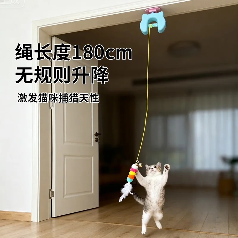 Automatic Smart Cat Teaser Interactive Yo Yo Ball Kitten Toy Self Entertainment Boredom Relief Indoor Energy Saving Exercise