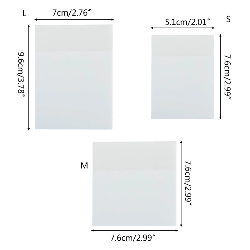 Mini Bloc de notas adhesivas transparentes, papel autoadhesivo impermeable para libros, nevera y TV, 50 hojas, novedad, 2022