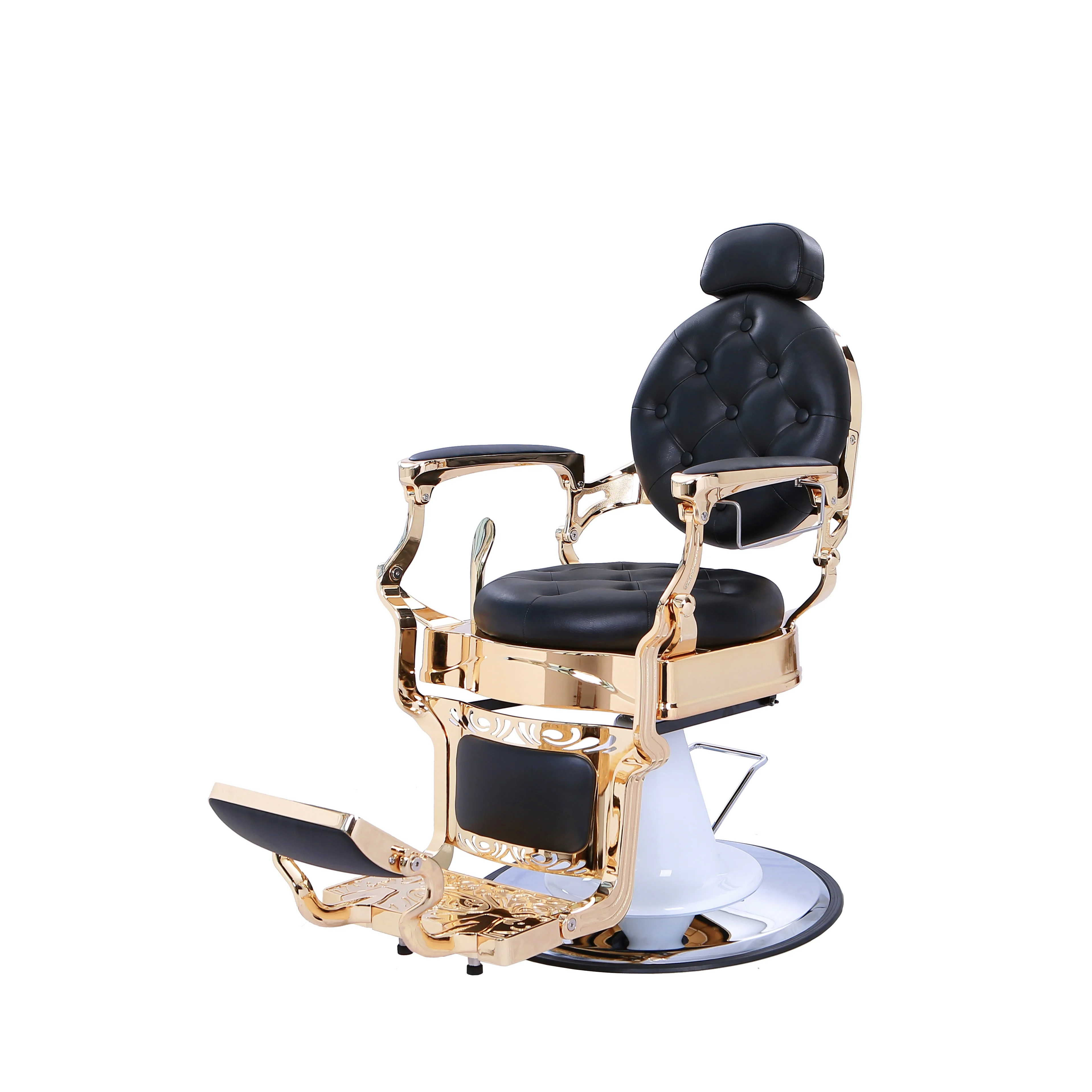 Hot Selling Gold Frame Groothandel Goedkope Zachte Comfortabele Salon Meubels Luxe Stijl Kappersstoel