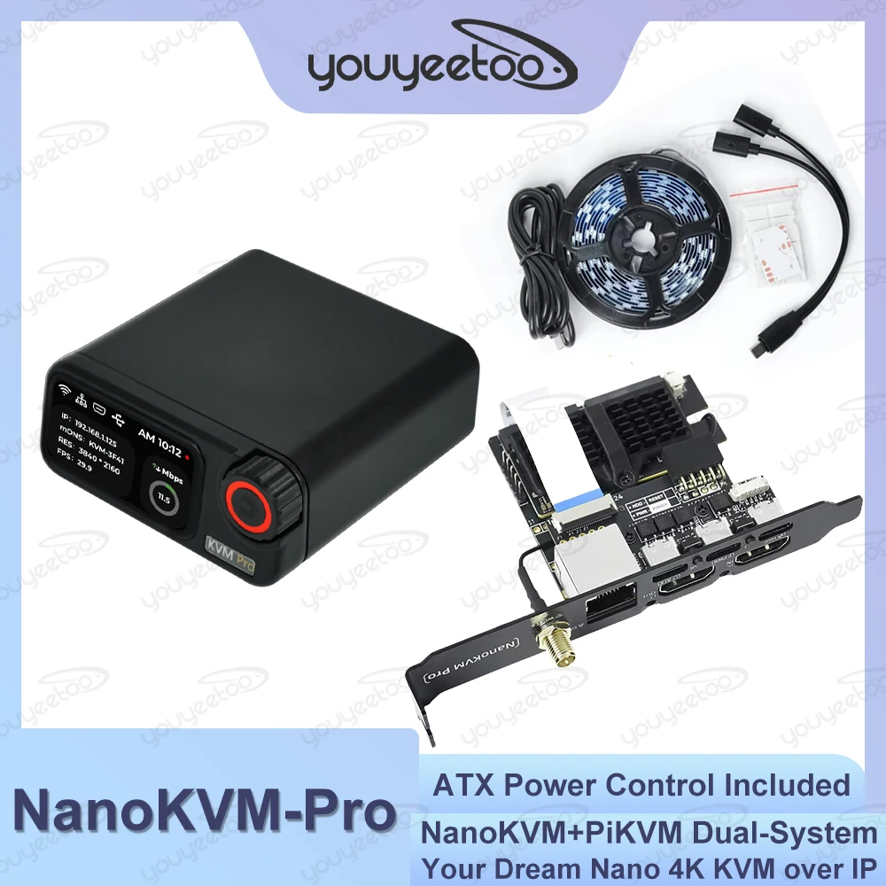 Sipeed Nano KVM-Pro Wi-Fi PoE対応モデル Amazon.com: Sipeed NanoKVM-PCIe IP-KVM Remote Control Operations