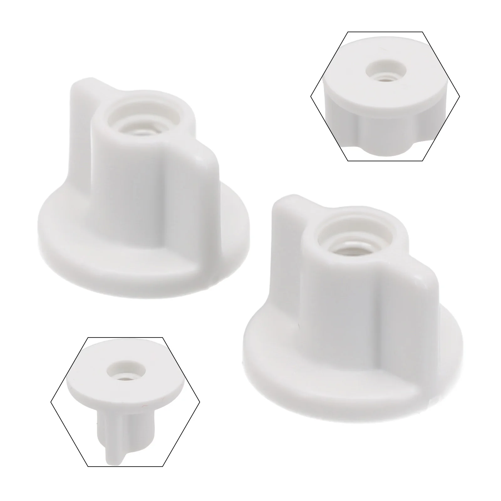 Brand New High Quality Practical Rear Nut Fixed Replacement Screw Toilet Lid Bottom 2PCS Back Nut Fixed Replacement