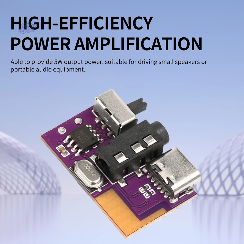 DC 3,5 V-5V 5W Bluetooth 5,4 Mono amplificador decodificador = reproductor MP3 TWS 3,5mm módulo AUX receptor altavoz hecho a mano DIY