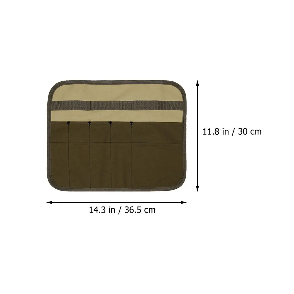 กระเป๋าผ้าแคนวาสสำหรับใส่ภาชนะบนโต๊ะอาหาร น้ำหนักเบา เหมาะสำหรับใส่เครื่องครัวสำหรับตั้งแคมป์ ปิกนิก บาร์บีคิว เดินป่า และจัดเก็บอุปกรณ์