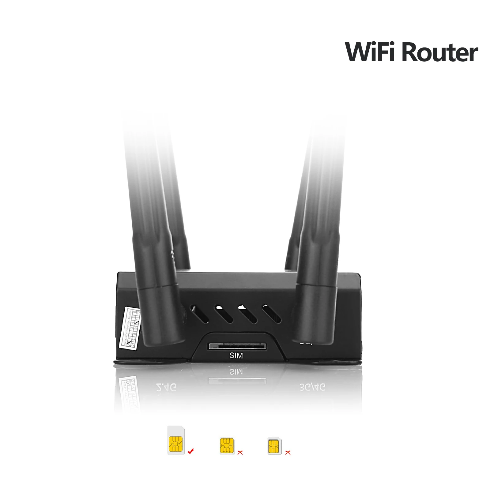 WE826 3G 4G Router Wireless Access Point with 4G Antenna 4*Lan Sim Card Slot 300mbps 32 User