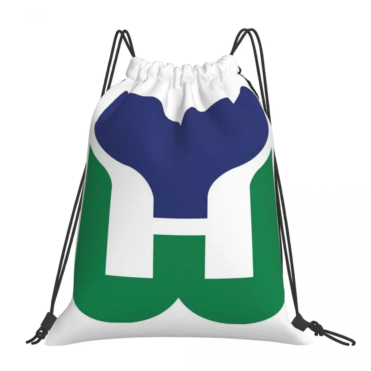 

Hartford Whalers Backpacks Fashion Portable Drawstring Bags Drawstring Bundle Pocket Sundries Bag BookBag For Man Woman School