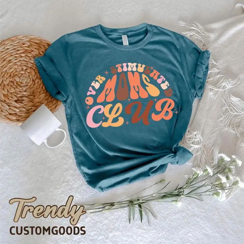 

Милая клубная футболка для мам, стимулируемая футболка для мамы, модная футболка в стиле ретро для мамы, наряд для мамы на день матери для женщин