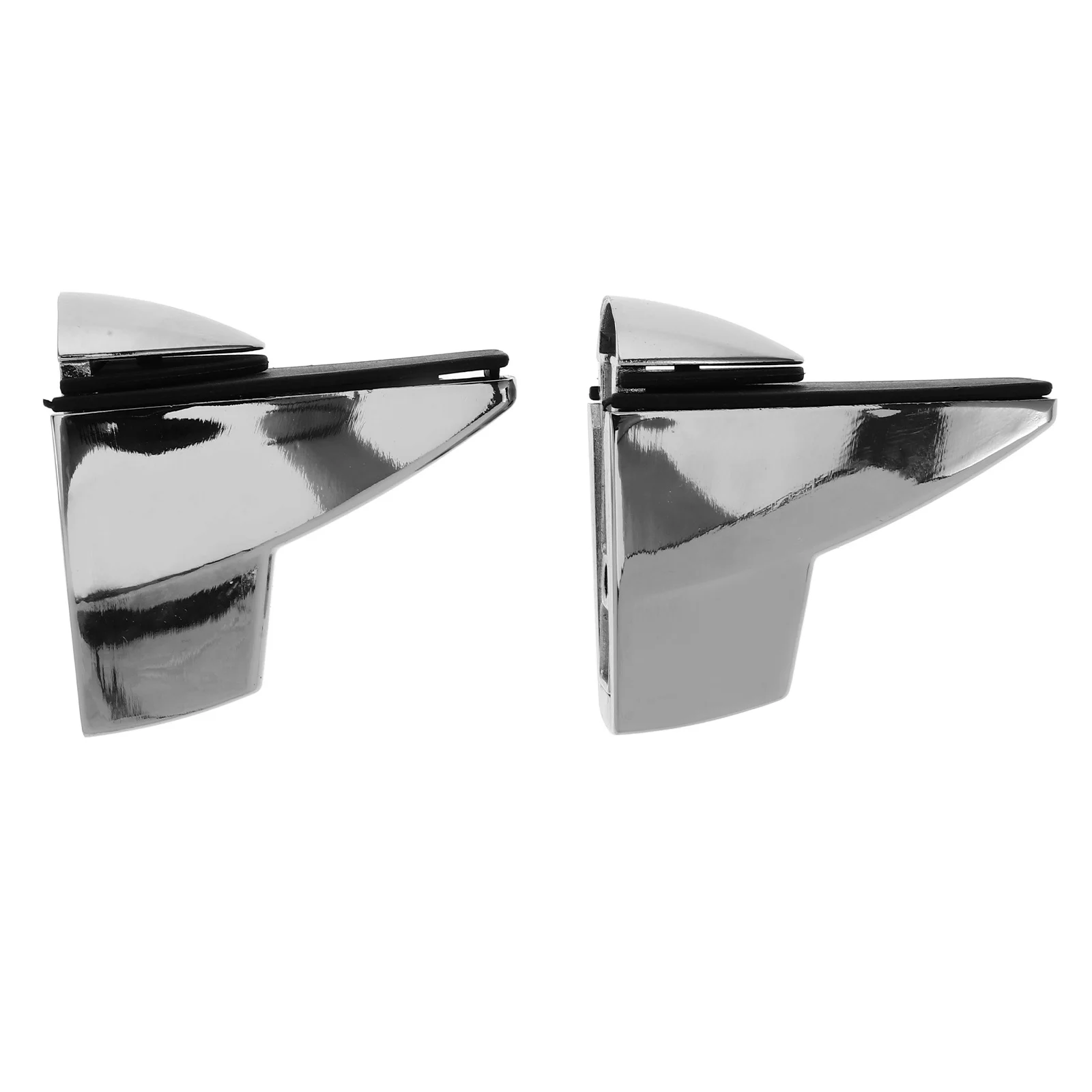 

2Pcs Glass Shelf Brackets Zinc Alloy Easy Install Heavy Duty Glass Retainer Brackets for Cabinet Shelves Mirror Hanger
