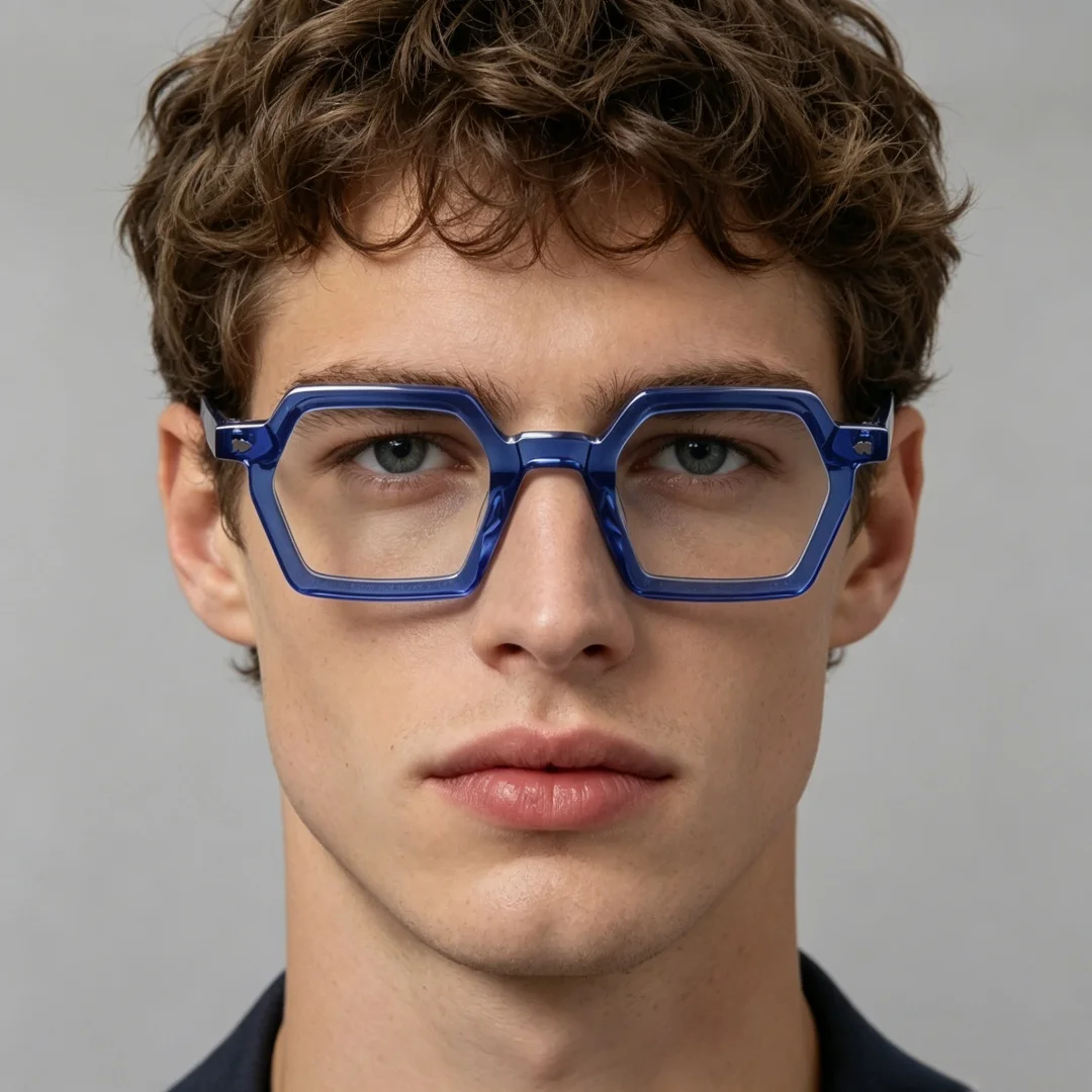 Vintage Square Acetate Reading Glasses Round Shape Eyeglass Frame Men Prescription Myopia Reading Glasses Women Retro Eyeglasses