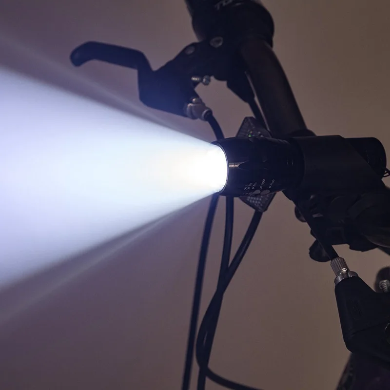 ZK30-luz LED para bicicleta, linterna frontal, resistente al agua, con soporte, 3 modos, Q5, 4000LM, envío directo