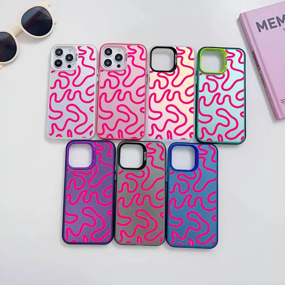 1 قطعة حافظة هاتف روزا رائجة البيع IMD اللون فضي شل آيفون 17 16 15 14 13 12 11 الهواء برو ماكس زائد #4