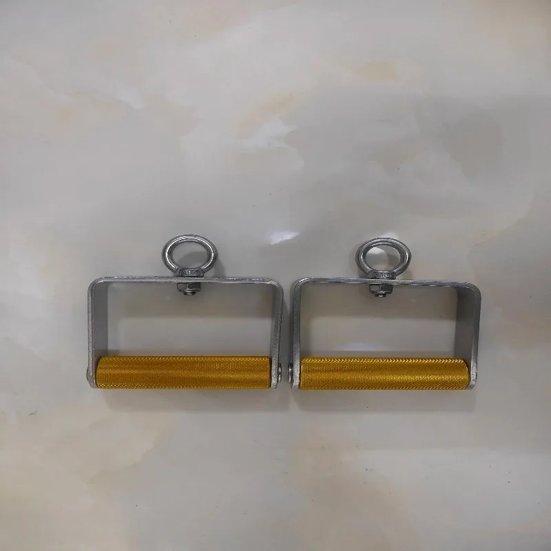 High-level pull-down handle,fitness equipment accessories,aluminum alloy handle,D-shaped handle,gold high-level pull-down handle