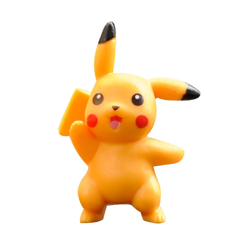 Figurines d'action Pokemon Pikachu pour enfants, jouets de monstre de poche bricolage, modèle de collection en PVC, cadeaux d'anniversaire, 10 pièces par ensemble