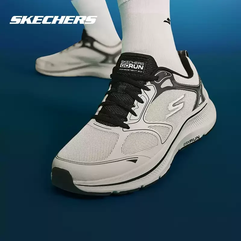 Skechers Men Running Shoes 220869-NAT Breathable Mesh Lightweight Athletic Sports Sneakers