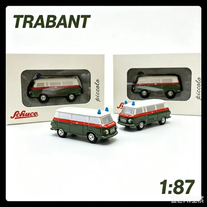 

TRABANT 1:87 Shuke Iron Ingot Small Car Die Casting Alloy Simulation Car Model is a favorite gift and souvenir for boys.