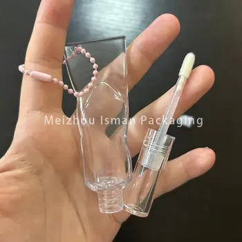 50 ks prázdných roztomilých průhledných tub ve tvaru zubní pasty, lesk na rty, make-up, kostka ledu, balení lesku na rty s otvorem pro klíčenku 2ml 6 nejlepší prodej prázdné tuby zubní pasty - №6