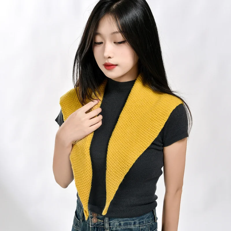 

Улучшенная версия корейского шарфа-снуда из ангоры, декоративный шарф, стильная шаль для девочек, красный цвет.